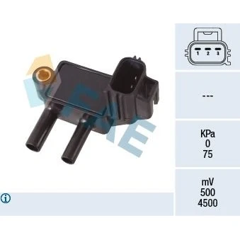 Bild av FAE 16118 Capteur, pression des gaz échappement sans conduite de raccordement FORD: KUGA 1, S Max Mk1, FOCUS 3