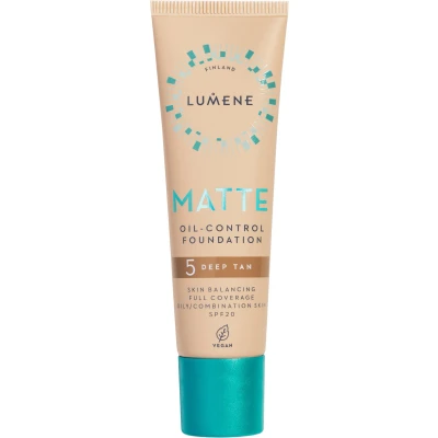 Bild av Lumene Matte Oil Control Foundation SPF20 5 Deep Tan 30 ml