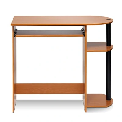 Bild av Furinno enkel montering datorskrivbord, studieskrivbord, lätta körsbär, 80 (B) x 73 (H) 40 (D) cm