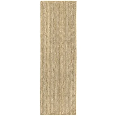 Bild av HAMID Granada Jute Matta 100% Naturlig Fiber Mjuk och Medium Styrka Handvävd Vardagsrum, Sovrum, Hall (250x80 cm)