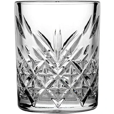 Bild av Pasabahce 52780 shotglas stämpel tidlös kristall design höjd 6,2 cm 65 ml set med 4 retro