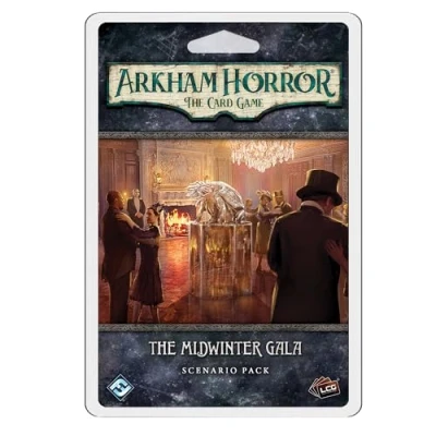 Bild av Fantasy Flight Games Arkham Horror The Card Game Midwinter Gala Scenario Pack Interaktivt skräckhistoriaspel, kooperativt LCG, Åldrar 14+, 1 till 4 spelare, 2 timmars speltid