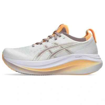 Bild av Asics GEL Nimbus 27 Väglöparskor, Storlek: 36, White/fawn Textil/syntet