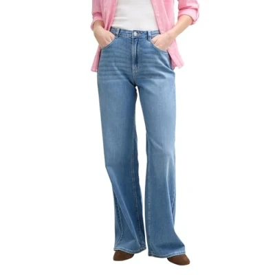 Bild av TOM TAILOR dam jeans breda ben, 10118 Used Light Stone Blue Denim, 26W x 32L