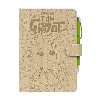 Bild av Grupo Erik Marvel I Am Groot Premium A5 Notebook With Projector Pen Notebooks Notepads Notepad Gifts Merchandise Matvel