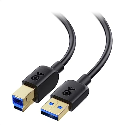 Bild av Cable Matters USB 3.0 kabel 1,8 m (USB 3 kabel, A till B kabel) i svart meter