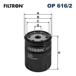 Bild av Oljefilter FILTRON OP 616/2