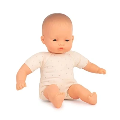 Bild av Miniland Dolls 31366: 32cm asiatisk docka med mjuk kropp. Presenterad presentask.