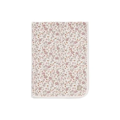 Bild av Jollein babyfilt retro blommor 75 x 100 cm 100% bomull för babyvagga muslinfilt 0,5 tog OEKO TEX certifierad