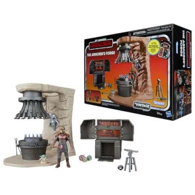 Bild av Star Wars The Vintage Collection Armorer&#039;s Forge, Mandalorian 3,75 tum samlarspelset med actionfigur