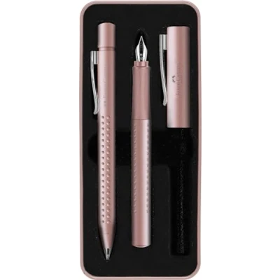 Bild av Faber Castell 201539, Rose Gold, 2 styck, Kulspetspenna + reservoarpenna