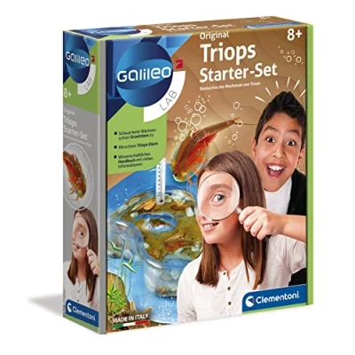 Bild av Clementoni Galileo Lab Original Triops startset uppfödning och observation av urtida kräftor experimentlåda för barn från 8 år biologileksak 59259