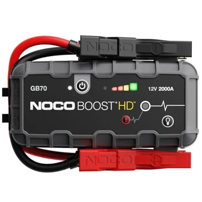 Bild av NOCO Boost HD GB70 2000A 12V UltraSafe Litium Starthjälp, Boosterpaket, Bil Startbooster, Bärbar Powerbank Laddare och Startkablar för Bensinmotorer upp till 8L Dieselmotorer 6L