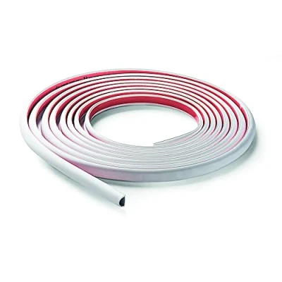 Bild av FAMATEL Flexibel kabelkanal med självhäftande tejp 5 meter 12,8 mm x 15 Enkel montering redan inlagd grå