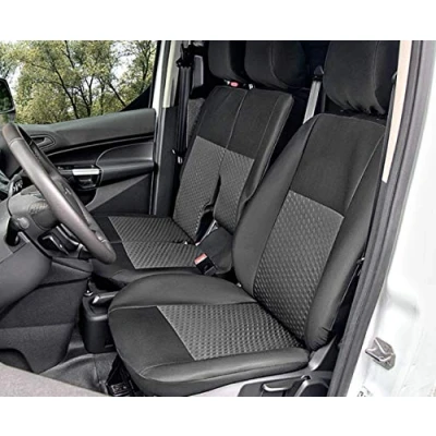 Bild av Kegel Blazusiak Sätesöverdrag Tailor Made passar perfekt för Ford Transit Connect II från 2014 idealisk montering svart skräddarsydd stoppningsmaterial