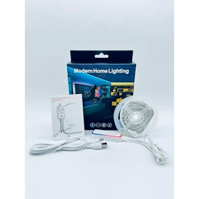 Bild av Vortex Q21 3M Wi Fi TV ljusremsa USB driven 5 V 5050 RGBIC magisk musik röststyrning Tuya smart bakgrundsbelysning remsa (3 meter)