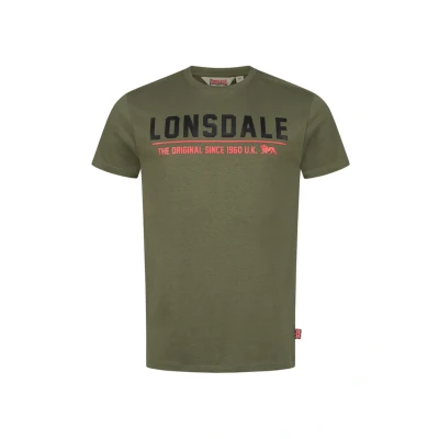 Bild av Lonsdale Normale Passform Crantock Tshirt med print, Storlek: XL, Olive black red
