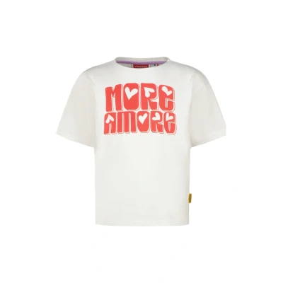 Bild av Vingino Hanou Tshirt med print för barn, Storlek: 92, Real white