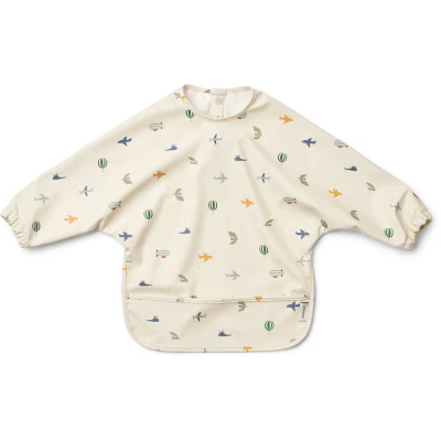 Bild av Liewood Merle Printed CAPE BIB Unisex Övriga accessoarer för barn, Storlek: One Size, Aviator / ecru