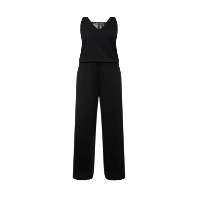 Bild av Ulla popken damer stora storlekar plus size jumpsuit, spets, V hals, ärmlös