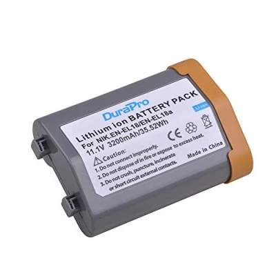 Bild av DuraPro 3200 mAh EN EL18 batteri för Nikon EL18A EL18C och D4, D4S, D5, D6 kameror; D500 D800E D810 D850 batterigrepp