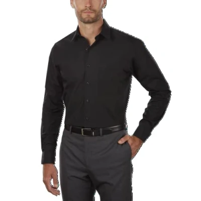 Bild av Van Heusen män stor och klänning skjorta hög passform poplin rökskjorta