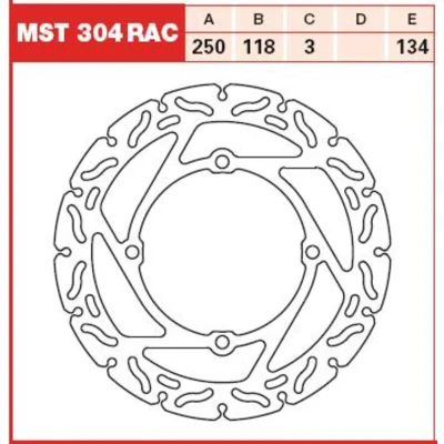 Bild av Bromsskiva TRW MST304RAC
