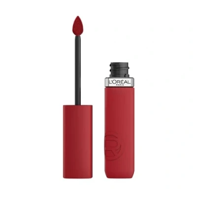Bild av L&#039;Oréal Paris Flytande läppstift, intensiv färg, långvarig formel, med hyaluronsyra, fläcksäker, ingen överföring, färgton: 425 efter arbetsdryck
