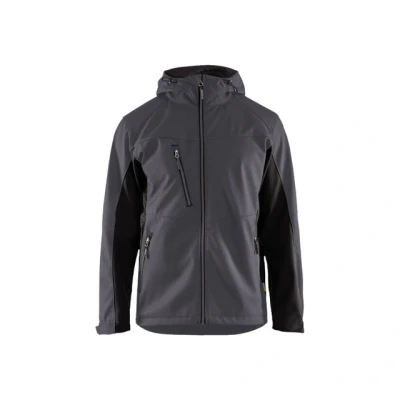 Bild av SOFTSHELLJACKA 4753 2516 MED LUVA MELLANGRÅ/SVART XXXL Beijerbygg Byggmaterial