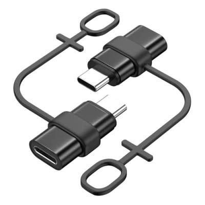 Bild av MoKo Lightning Female to USB C Male Adapter 2 Pack, Type Charger Connector for iPhone 15 Pro Max Plus, iPad, Support Charging/Data Transfer, NOT Audio/OTG, Black