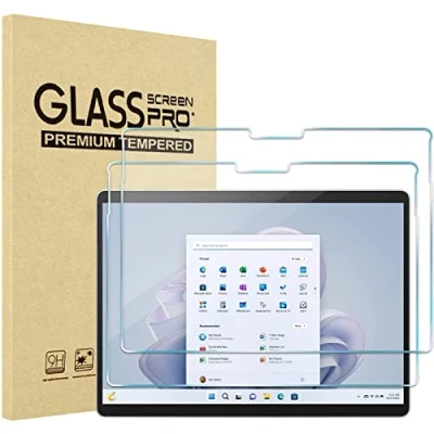 Bild av ProCase 2 stycken skärmskydd för 13 tum Microsoft Surface Pro 10 2024/Pro 9 2022, 9H härdat folie, skärmskydd, skyddsglas Pro10 9, hård skyddsfilm glas klart