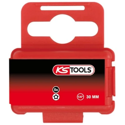 Bild av KS Tools 911.3112 1/4&quot; bit för femstjärn, borrhål, TS15, 5 pack