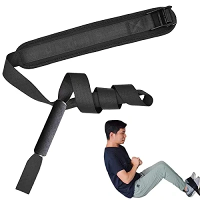 Bild av LINGJIONG nordisk hamstring Curl rem, justerbar rem ben assisterande för kvinnor män, mycket stabil design magmuskelträning knäsena lockar