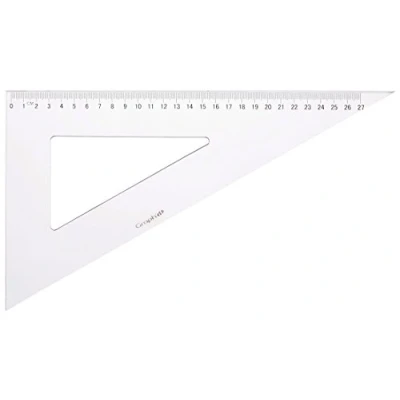 Bild av Graph&#039;it GI41681 rittriangel, 60, 2 smutsavvisande kanter, 30 cm, transparent