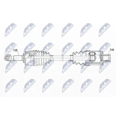 Bild av Drivaxel, framaxel höger, buick encore suv, chevrolet trax, opel corsa d, d skåp/halvkombi, mokka / x, 94560848, 95090835, 9