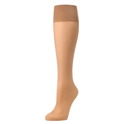 Bild av Falke Seidenglatt 15 Denier Transparent Silky Knästrumpor, Storlek: 35 38, Powder