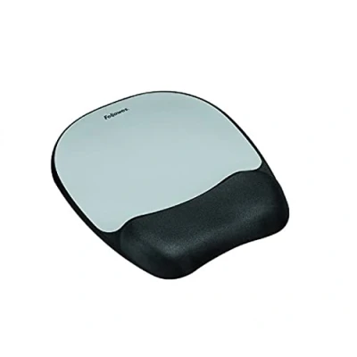 Bild av Fellowes Minnesskum musmatta med handledsstöd ergonomisk för dator bärbar silverränder