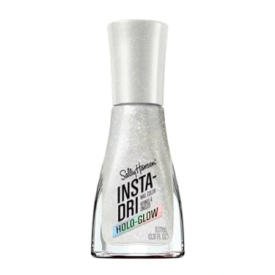 Bild av Sally Hansen Insta Dri, Holo Glow, Shine Bright, Nagellack, enkel att använda, hållbar, vackra färger, lätt sprida sig på naglarna, inte skurna, 0,3 oz