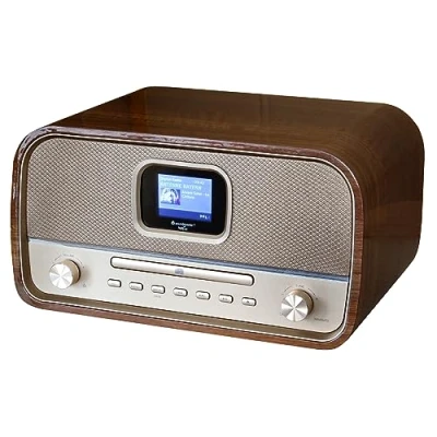 Bild av Soundmaster DAB970BR1 retro kompakt system stereosystem HiFi DAB FM CD spelare MP3 USB Bluetooth streaming färgskärm