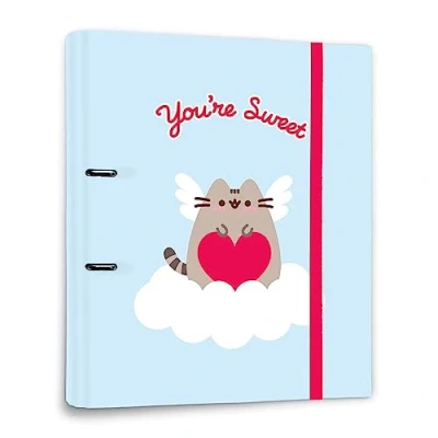 Bild av Grupo Erik Pusheen 2 Ring Binder A4 Folders 10.6 x 12.6 inches 27 32 cm Ringbinder Files Gifts Stationery