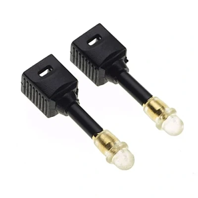 Bild av TOSlink Socket till 3,5 mm Mini Plug Adaptor, Paket met 2 Adapter med guldspets, Jack Adaptor