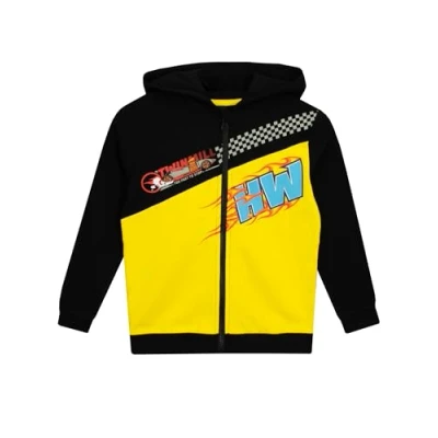 Bild av Hot Wheels pojkar Hoodie Racerbil Zip Up 100% bomull barn Mångfärgad 106