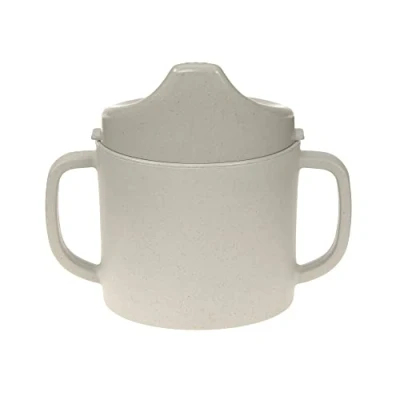 Bild av LÄSSIG Dryckesmugg för barn med handtag och avtagbart lock 150 ml/Sippy Cup Uni Varm grå