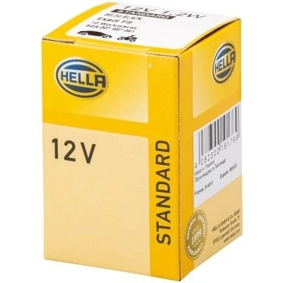 Bild av HELLA 8GA 007 997 041 Ampoule, éclairage des instruments 12 1,2 Ampoule sur socle B8.3d Halogène