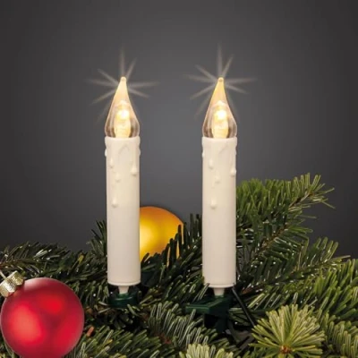 Bild av Hellum Ljusslinga, julgran med 20 lysdioder, julgransljus, vit, ljusslinga inomhus LED ljus, du klämmor, 5,7 m, upplyst kabel, grön, inomhusbelysning, varmt vitt ljus &lt; 59 lumen 151282