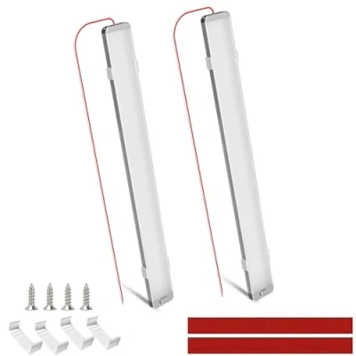 Bild av Intckwan led 12v campingbil, 228 lysdioder, 10 W, reglette 12 v, lampa 6 000K vit bil interiör för buss husvagn båt RV kök bar lastbil traktor (2 st)