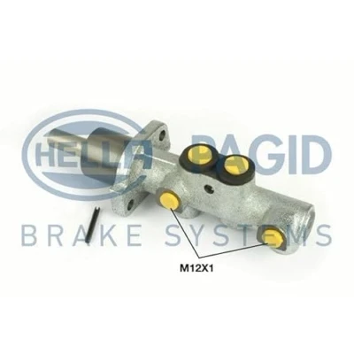 Bild av HELLA 8AM 355 500 711 Maître Cylindre 19,05 Fonte grise M12 x 1 (x2) VOLKSWAGEN: Polo IV 3/5 portes, SKODA: Fabia 2, Combi, I 5 portes
