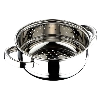 Bild av RB RENBERG Steam Chef ångkokare i rostfritt stål 24 cm glänsande finish silverihåligt handtag lämplig för induktion och alla spisar