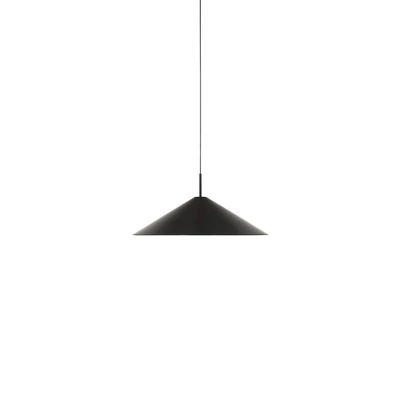 Bild av New Works LED hänglampa Brolly, Ø 70 cm, svart, aluminium