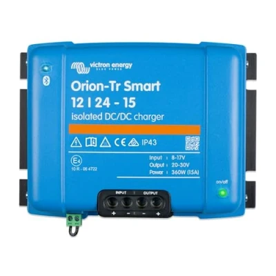 Bild av Victron Energy Orion Tr Smart 12/24 Volt 15 amp 360 Watt DC Laddare, Isolerad (Bluetooth)